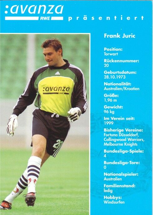 Autogramm Fussball | Bayer Leverkusen | 2000 | Frank JURIC