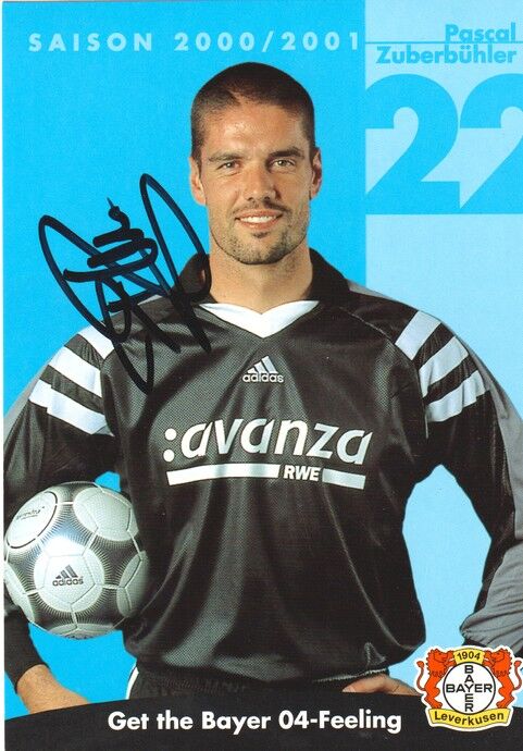 Autogramm Fussball | Bayer Leverkusen | 2000 | Pascal ZUBERBÜHLER