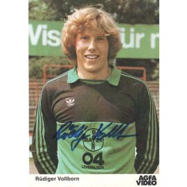 Autogramm Fussball | Bayer Leverkusen | 1982 | Rüdiger VOLLBORN