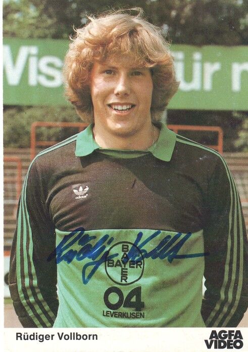 Autogramm Fussball | Bayer Leverkusen | 1982 | Rüdiger VOLLBORN