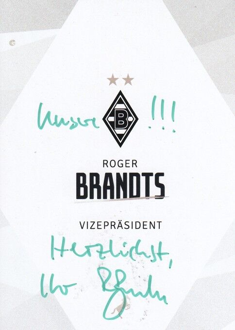 Autogramm Fussball | Borussia Mönchengladbach | 2025 | Roger BRANDTS