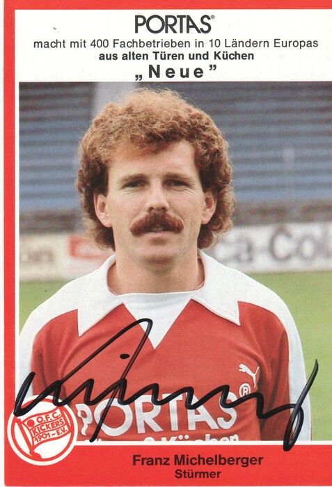 Autogramm Fussball | Kickers Offenbach | 1981 | Franz MICHELBERGER