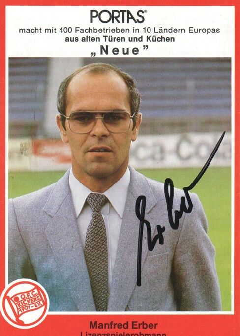 Autogramm Fussball | Kickers Offenbach | 1981 | Manfred ERBER