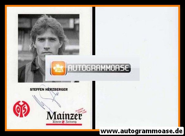 Autogramm Fussball | FSV Mainz 05 | 1992 | Steffen HERZBERGER