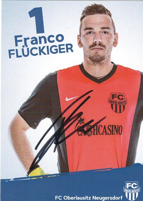 Autogramm Fussball | FC Oberlausitz Neugersdorf | 2016 | Franco FLÜCKIGER