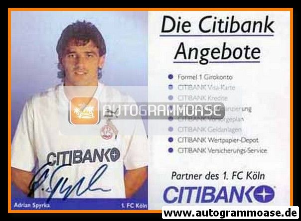 Autogramm Fussball | 1. FC Köln | 1991 | Adrian SPYRKA