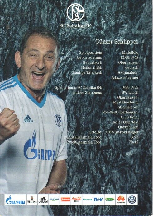 Autogramm Fussball | FC Schalke 04 | 2016 TM | Günter SCHLIPPER