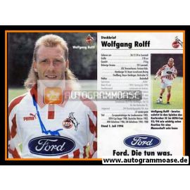 Autogramm Fussball | 1. FC Köln | 1994 | Wolfgang ROLFF