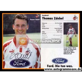 Autogramm Fussball | 1. FC Köln | 1994 | Thomas ZDEBEL