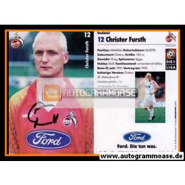 Autogramm Fussball | 1. FC Köln | 1997 | Christer FURSTH
