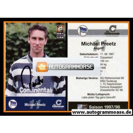 Autogramm Fussball | Hertha BSC Berlin | 1997 | Michael PREETZ