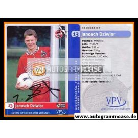 Autogramm Fussball | 1. FC Köln | 1999 | Janosch DZIWIOR