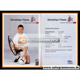 Autogramm Fussball | 1. FC Köln | 2000 | Christian TIMM