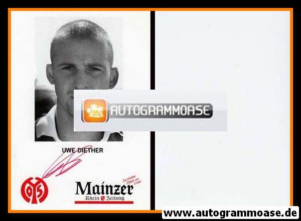 Autogramm Fussball | FSV Mainz 05 | 1993 | Uwe DIETHER