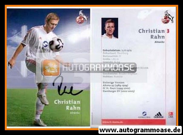 Autogramm Fussball | 1. FC Köln | 2005 | Christian RAHN [1]