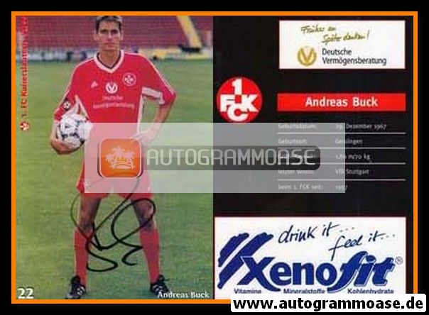 Autogramm Fussball | 1. FC Kaiserslautern | 1998 | Andreas BUCK