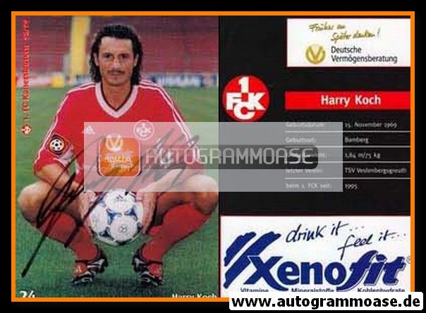 Autogramm Fussball | 1. FC Kaiserslautern | 1998 | Harry KOCH