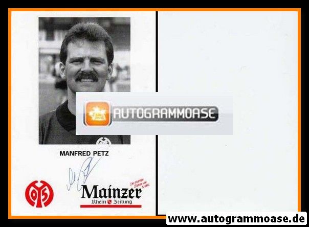 Autogramm Fussball | FSV Mainz 05 | 1993 | Manfred PETZ