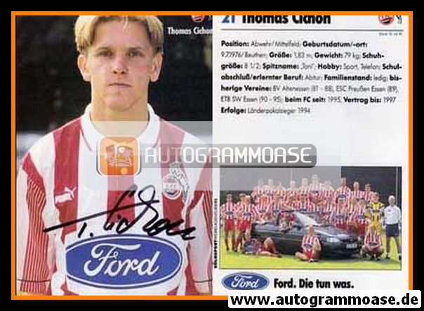 Autogramm Fussball | 1. FC Köln | 1995 | Thomas CICHON