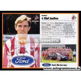 Autogramm Fussball | 1. FC Köln | 1995 | Olaf JANSSEN