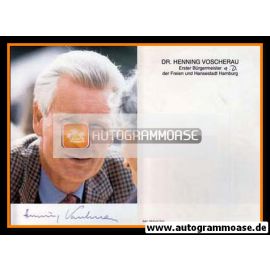 Autogramm Politik | SPD | Henning VOSCHERAU | 1980er (Portrait Color)