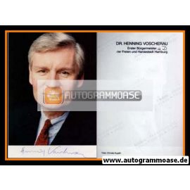 Autogramm Politik | SPD | Henning VOSCHERAU | 1990er Foto (Portrait Color)