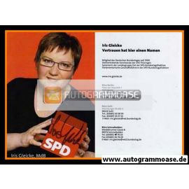 Autogramm Politik | SPD | Iris GLEICKE | 2000er (Portrait Color)