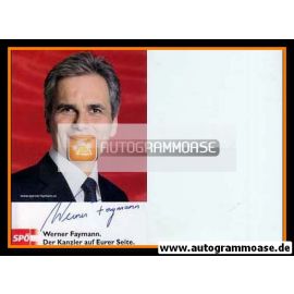 Autogramm Politik | Österreich (SPÖ) | Werner FAYMANN | 2000er ("Der Kanzler")