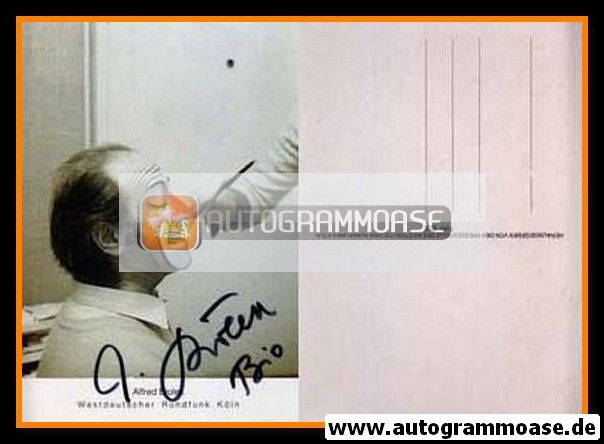 Autogramm TV | WDR | Alfred BIOLEK | 1980er (Portrait SW)