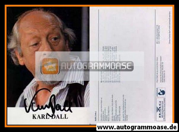 Autogramm Musik / TV | Karl DALL | 1990 "Knall Auf Dall" (Portrait Color BMG)