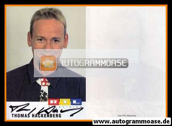 Autogramm TV | RTL | Thomas HACKENBERG | 1980er (Portrait Color)
