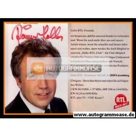 Autogramm TV | RTL | Rainer HOLBE | 1980er (Portrait Color)