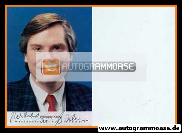 Autogramm TV | WDR | Wolfgang KLEIN | 1980er Foto (Portrait Color)