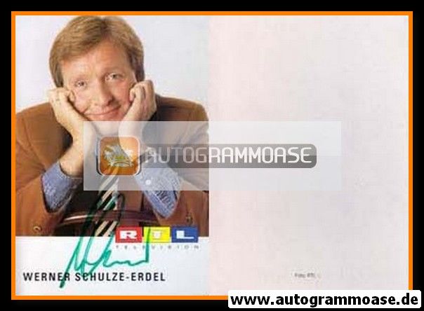 Autogramm TV | RTL | Werner SCHULZE-ERDEL | 1980er (Portrait Color)