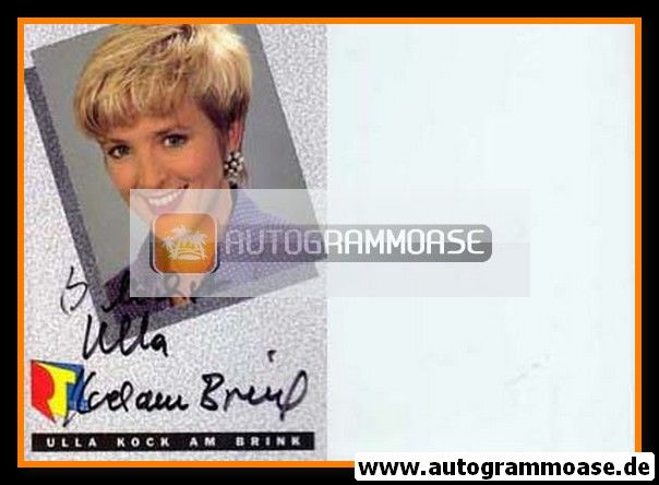 Autogramm TV | RTL | Ulla KOCK AM BRINK | 1980er (Portrait Color)