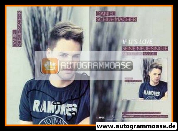 Autogramm Pop | Daniel SCHUHMACHER | 2010 "If It´s Love" (313Music)