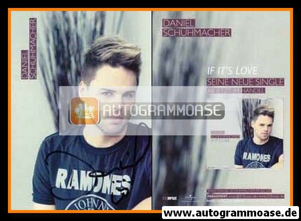 Autogramm Pop | Daniel SCHUHMACHER | 2010 "If It´s Love" (Portrait Color )313Music