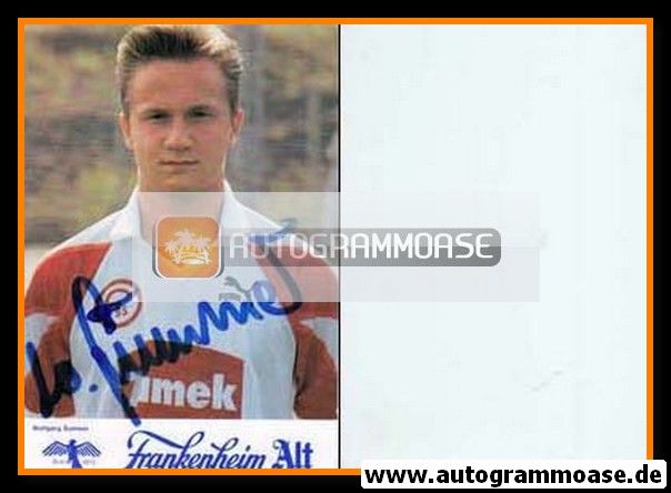 Autogramm Fussball | Fortuna Düsseldorf | 1991 | Wolfgang SUMMER