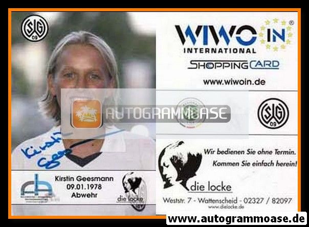 Autogramm Fussball (D) | SG Wattenscheid 09 | 2004 | Kirstin GEESMANN