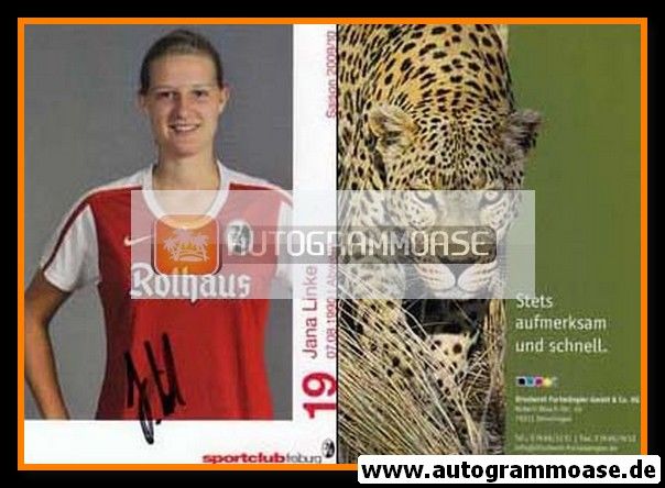 Autogramm Fussball (D) | SC Freiburg | 2009 | Jana LINKE