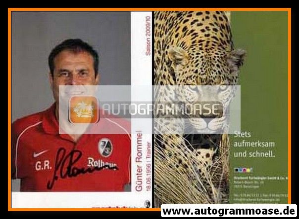 Autogramm Fussball (D) | SC Freiburg | 2009 | Günter ROMMEL