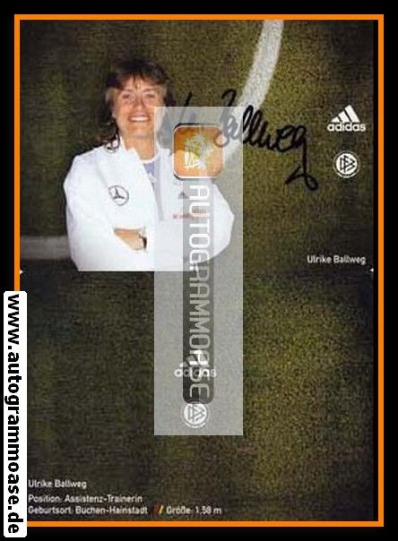Autogramm Fussball (D) | DFB | 2008 Adidas | Ulrike BALLWEG