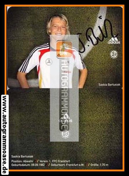 Autogramm Fussball (D) | DFB | 2008 Adidas | Saskia BARTUSIAK
