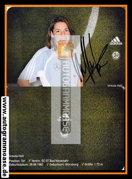 Autogramm Fussball (D) | DFB | 2008 Adidas | Ursula HOLL