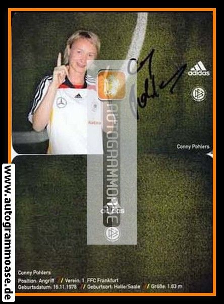 Autogramm Fussball (D) | DFB | 2008 Adidas | Conny POHLERS