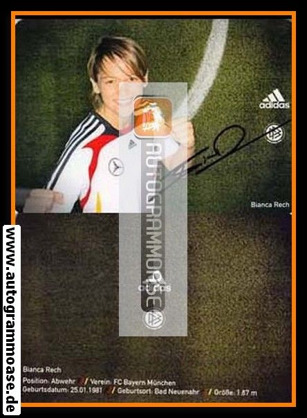 Autogramm Fussball (D) | DFB | 2008 Adidas | Bianca RECH