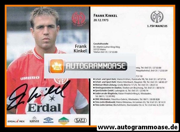 Autogramm Fussball | FSV Mainz 05 | 1999 | Frank KINKEL