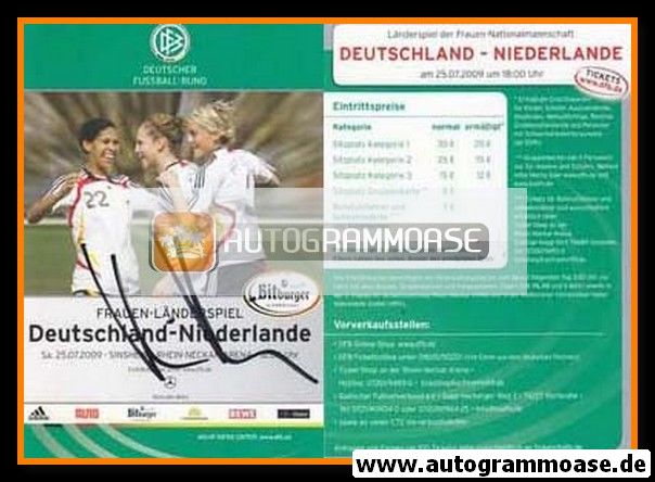 Autogramm Fussball (D) | DFB | 2009 | LÄNDERSPIEL Niederlande