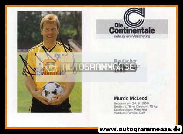 Autogramm Fussball | Borussia Dortmund | 1989 | Murdo McLEOD