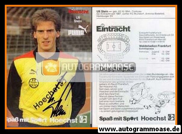 Autogramm Fussball | Eintracht Frankfurt | 1987 | Uli STEIN